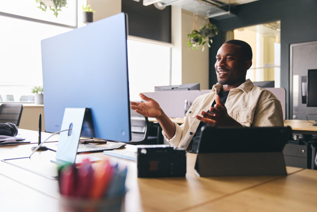 Business owner at ease